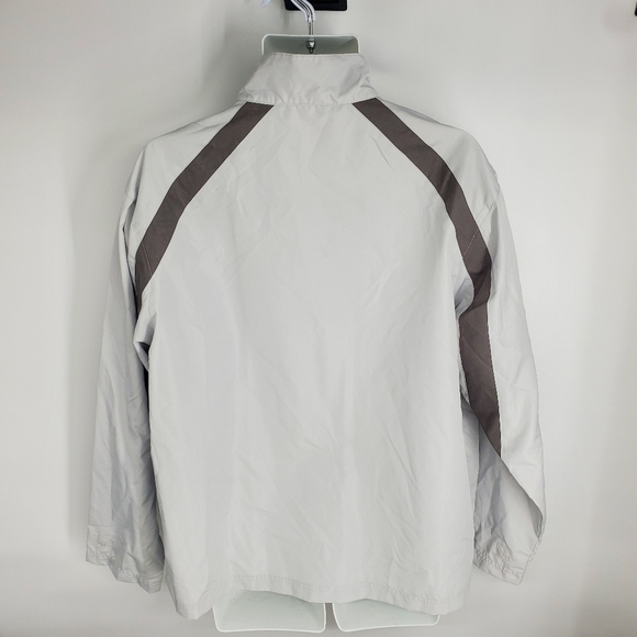 Champion Authentic Athletic Apparel Zip Up Windbreaker Men Size Large Grey - Picture 5 of 8